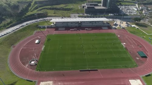 Football Stadium Aerial View