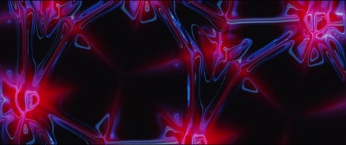 Abstract Fluid Neon Glow Motion Background