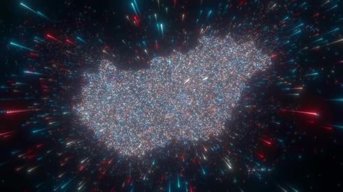 Abstract Map Of Hungary