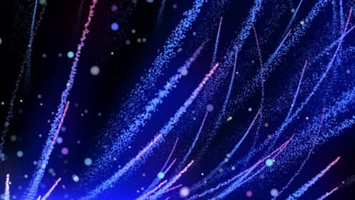 Vibrant Particle Trails Celebration Motion Background