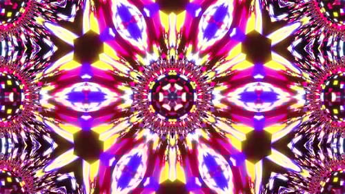 Vj Loop Purple Neon kaleidoscope