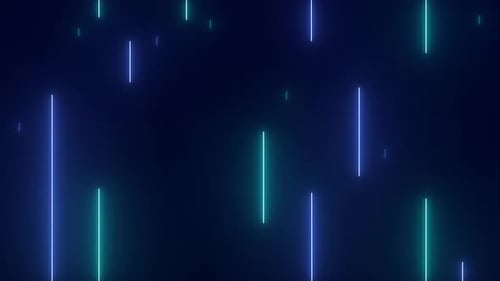 Abstract Falling Neon Lines Background Animation