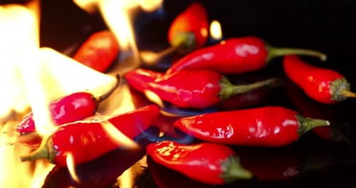 Red Hot Chili Pepper Burns with a Bright Flame