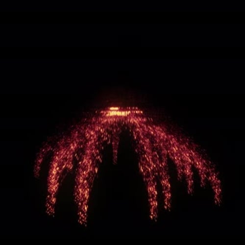 Dynamic Sparkling Particle Fountain Reveal