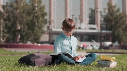 Online Education, Back To School, Happy Schoolboy, Learn Lessons.