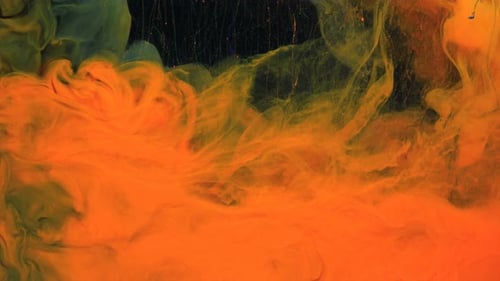 Tinte im Wasser