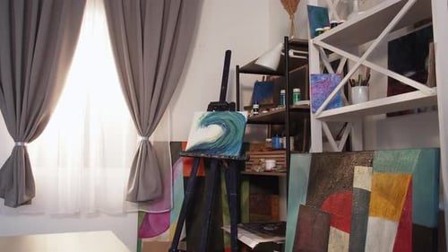 Artist Workshop Artwork Masterpiece Easel Studio
