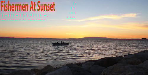 Sunset Boat Ride on Rippling Ocean Water