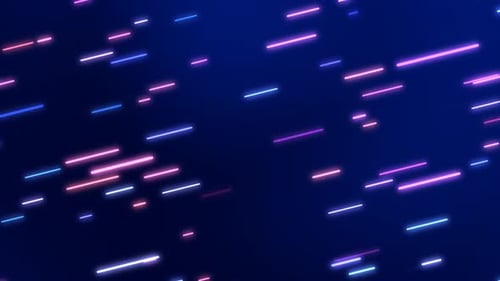 Futuristic Neon Light Streaks Moving Abstract Background