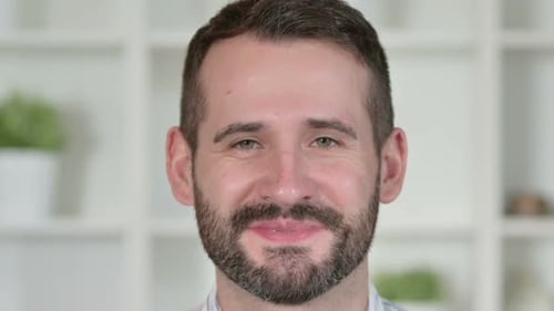 Man Smiling Portrait Close Up