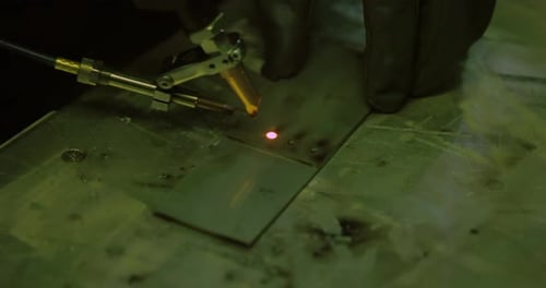 Welding Machine Joins Materials with Bright Sparks