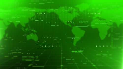 World Map News Background Green