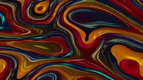 Vibrant Liquid Swirls Abstract Motion Background
