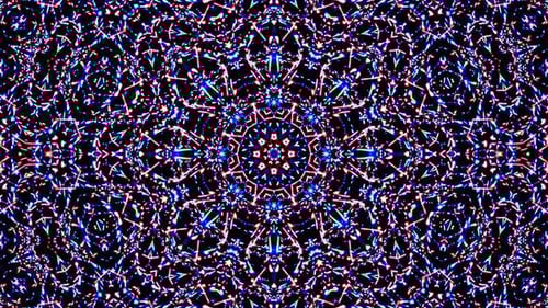 Futuristic Digital Kaleidoscope Loop Background