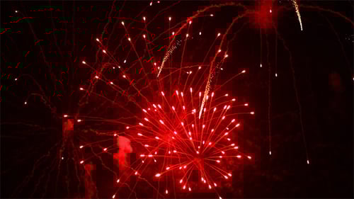 Spectacular Fireworks Display Against the Night Sky