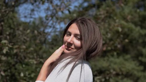Attractive Girl Posing in the Park