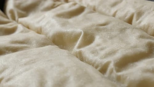 Close Up of Delicious Baked Pastry Dessert