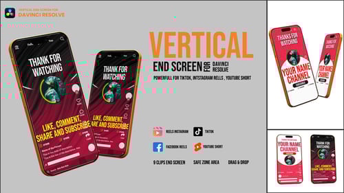 Vertical End Screen Davinci Resolve