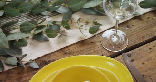 Various cutlery on wooden table 4k