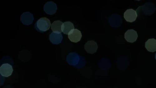 Blurred Lights on Black Background