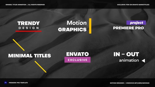 Minimal Titles Animation X