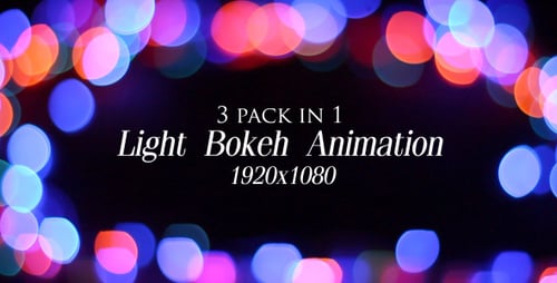 Abstract Colorful Lights Background Bokeh Effect