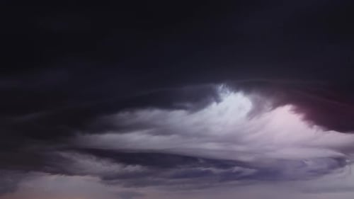Storm Clouds And Lightning