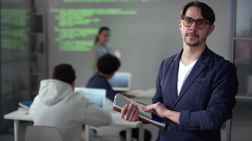Portrait Of Teacher Of Computer Programming