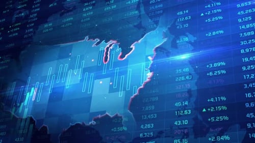 Le taux de croissance du marché boursier et de l'économie américains