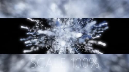 White Particles Explosion