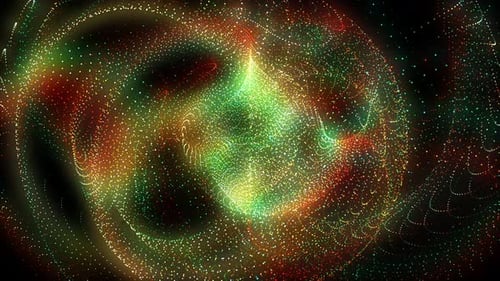 Dynamic Abstract Particle Swirls Background Loop