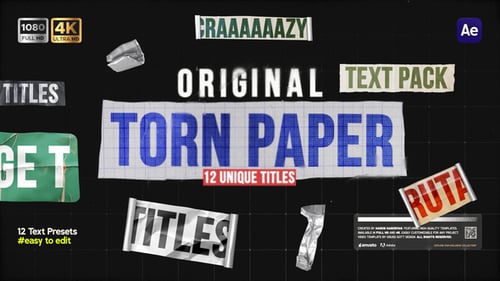 Torn Paper Titles