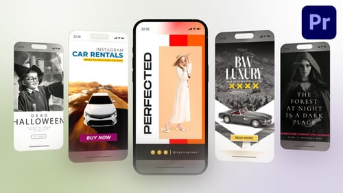 Modern Animated Vertical Stories for Social Media