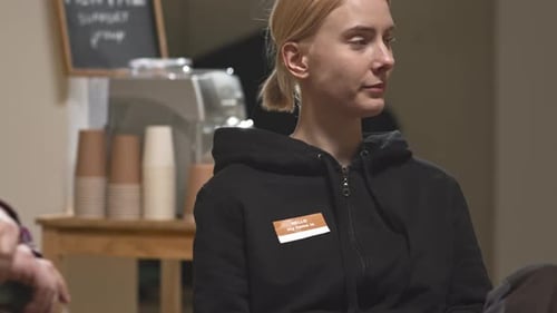 Young Woman at Mental Health Support Group