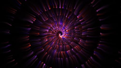 Vibrant Abstract Fluid Energy Spiral
