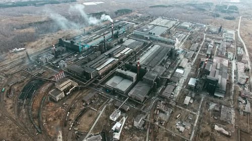Factory Causing Air Pollution