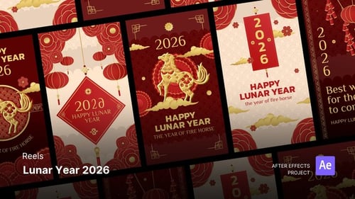 Happy Lunar New Year Celebration Greeting Card