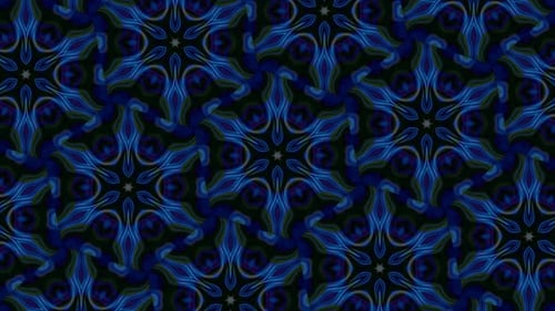 Animation de motif floral hexagonal sur fond abstrait