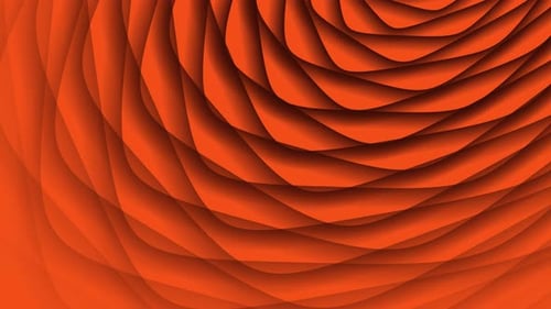 Creative Red Coloring Geometric Square With Smooth Wavy Background