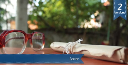 Writing Letter on Parchment Paper Outdoors