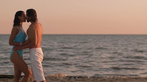 Romantic Couple Beach Summer Holiday Vacation Concept