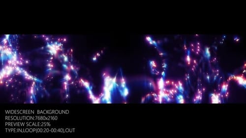 Dynamic Abstract Light Particle Trails Background