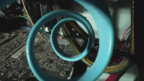 Old Disassembled Computer System Unit That Has Not Been Used for Long Time