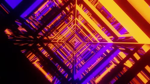Space Square Rotated Tunnel Vj Loop 4K