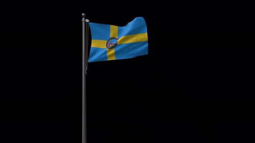 Flag Of The City Of Wilmington With Alpha 4K