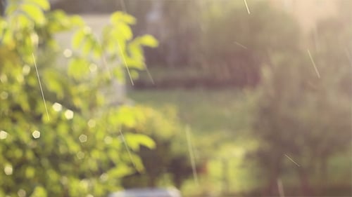 Raindrops and Sun Atmosphere