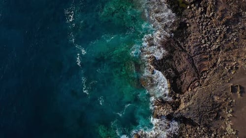Top View of a Deserted Coast