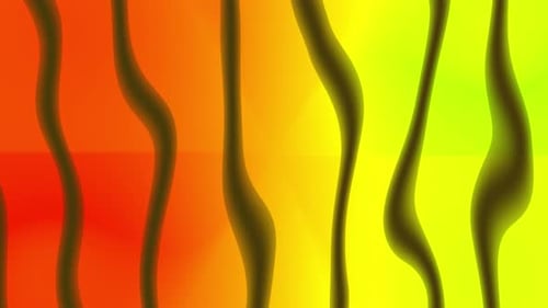 Colorful Gradient Fluid Wavy Lines Abstract Background Animation