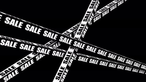 Sale animation. Sales and discounts banner 4K video.