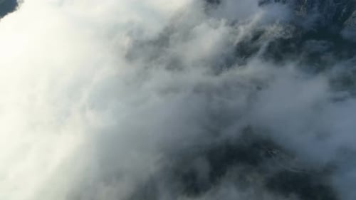 Aerial View Above the Clouds